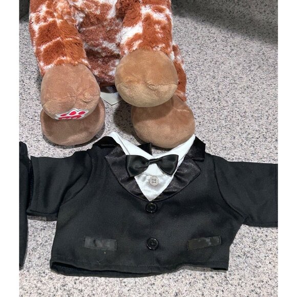 Build-A-Bear Texas Longhorn Plush Black Tuxedo Outfit Bow Tie - Picture 2 of 7